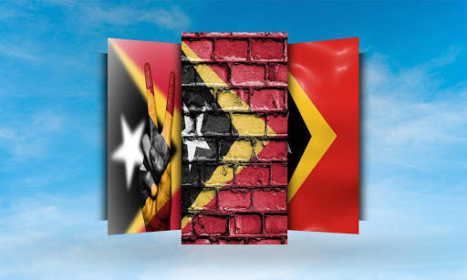 Timor Leste Flag Wallpaper स्क्रीनशॉट 2