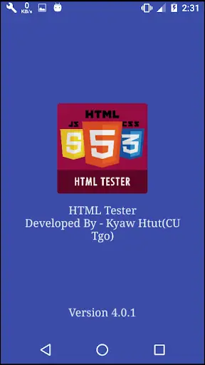 HTML Tester screenshot 1