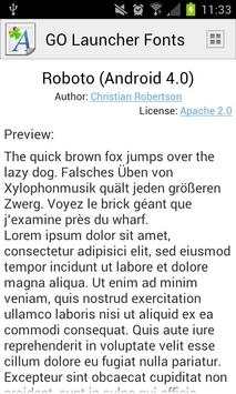 GO Launcher Fonts screenshot 2