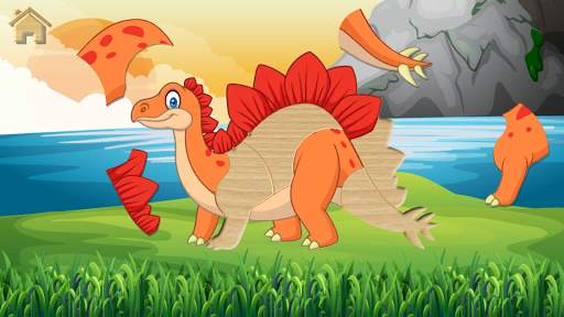 Funny Dinosaurs Kids Puzzles, full game. screenshot 2
