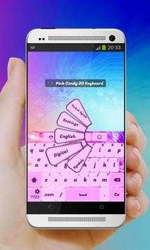 Pink Candy GO Keyboard screenshot 3