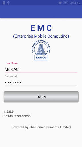 Ramco EMC 1.0.0 screenshot 1