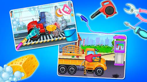 Truck wash shower Builder Game screenshot 2