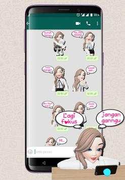 WA Sticker Cewe Cute, Seksi Lucu WAStickerApps screenshot 6