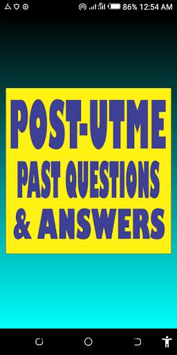 POST UTME PAST QUESTIONS AND ANSWERS screenshot 1