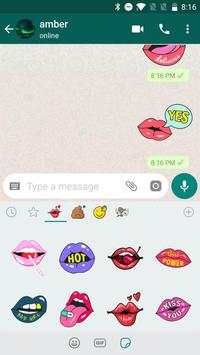 Sexy Lips Kiss Stickers for WhatsApp,WAStickerApps screenshot 3