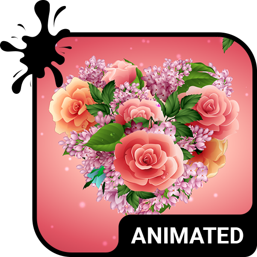 ikon Bouquet Animated Keyboard   Live Wallpaper