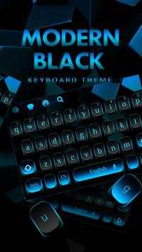 Modern Black blue Keyboard 2 تصوير الشاشة