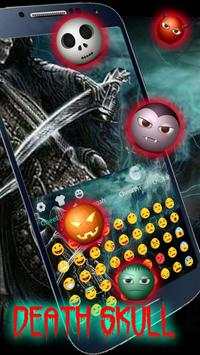 Dark Flame Devil skull gun Theme Keyboard screenshot 3
