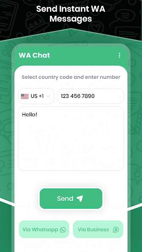WA Chat without saving number screenshot 2