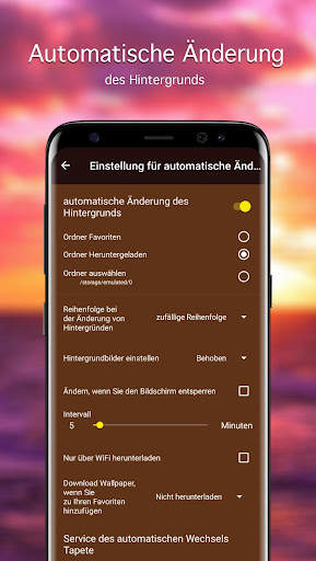 Hintergründe Sonnenuntergang screenshot 4