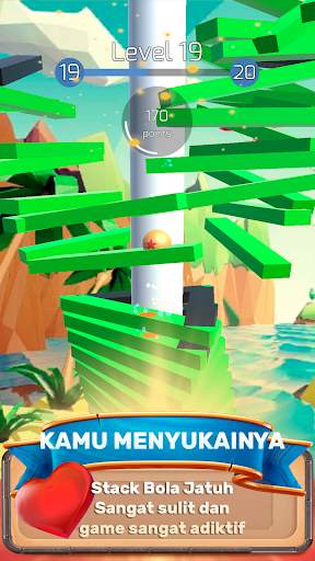 Stack Tower: Bola Jatuh permainan 3d blok tongkat screenshot 5