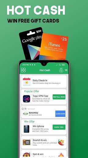 HotCash Rewards and Free Gift Cards screenshot 1