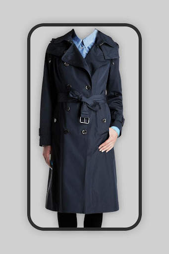 Women Trench Coat Montage Suit Photo Editor screenshot 5