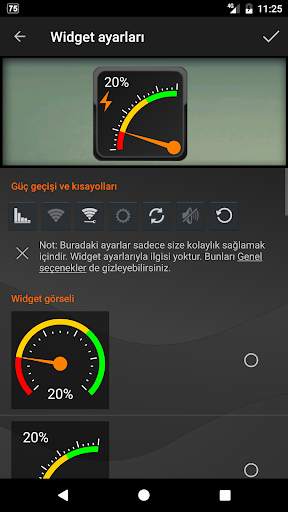 Gauge Battery Widget screenshot 2