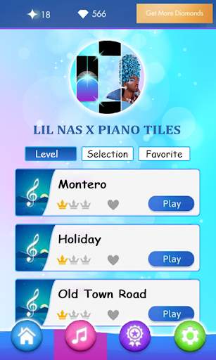 MONTERO - Lil Nas X Piano Tiles screenshot 1