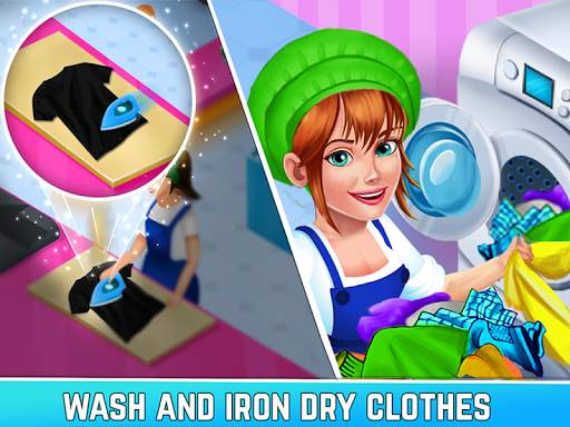 Laundry Shop Washing Game screenshot 2