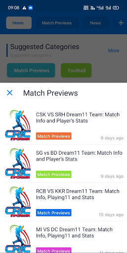 Cricinformer: Fantasy Cricket screenshot 5