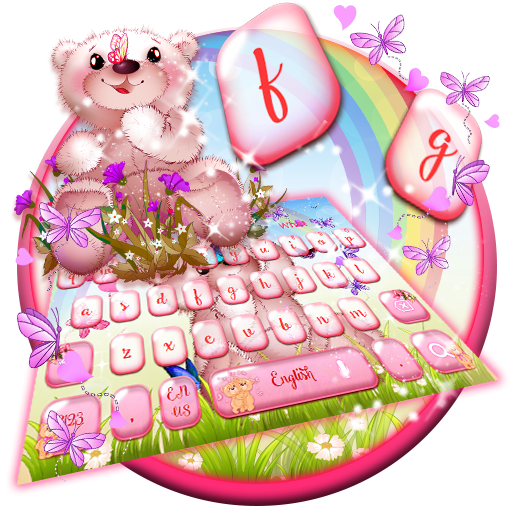 Cute Bear Rainbow Keyboard icon