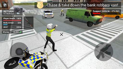 Police Car Driving Motorbike screenshot 4