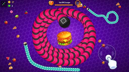 Ular vs Cacing: menyeronokkan screenshot 1