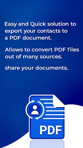 Contacts To PDF - Phone Contacts PDF Export 5 تصوير الشاشة