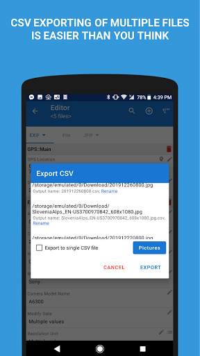 EXIF Pro - ExifTool for Android - Edit photo GPS screenshot 7