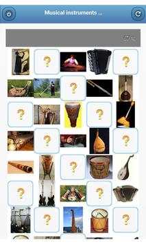 Musical instruments - quiz screenshot 1
