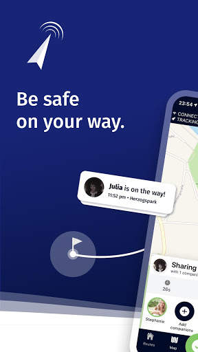 ArriveSafe – Live Location Sharing & Emergency screenshot 1