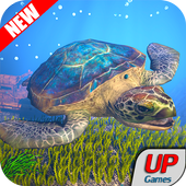 Turtle talking Underwater Games 2018 icon