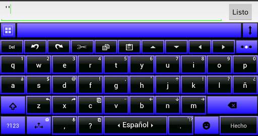 THEME AI TYPE BLACK BLUE screenshot 3