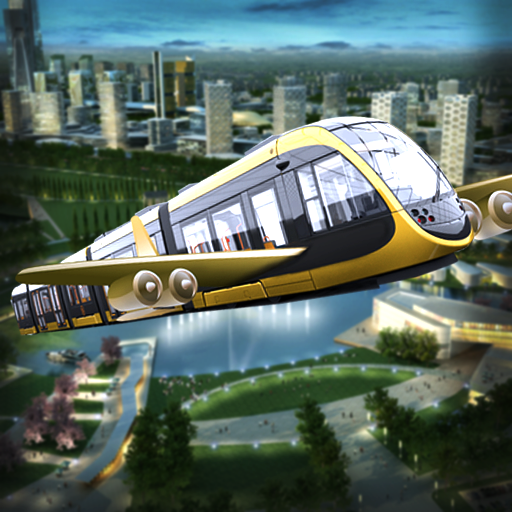 Flying Train Race Game Free icon