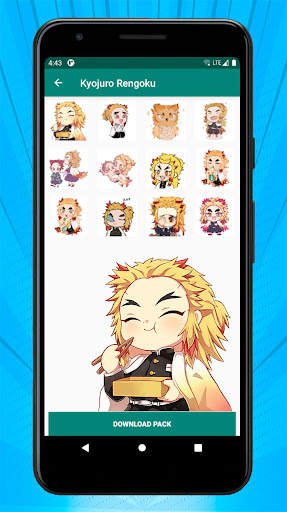Anime Stickers for WhatsApp Kimetsu No Yaiba screenshot 2