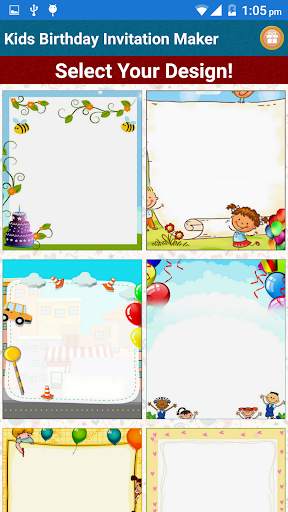 Kids Birthday Invitation Maker screenshot 1