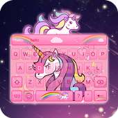 Lovely Cute Unicorn Keyboard Theme logo
