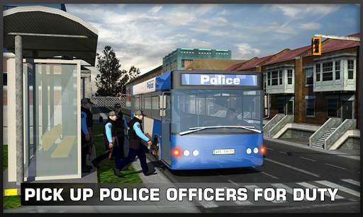 Coach Bus Police Transport 3D screenshot 2