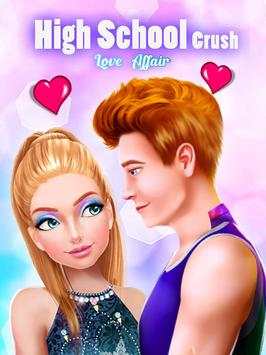 High School Love Crush - Girl Dressup and Makeup screenshot 1