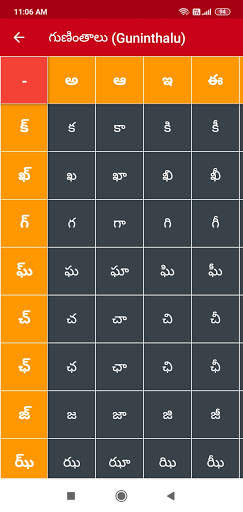 Write Telugu Alphabets screenshot 2