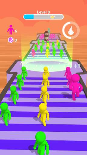 Giant Rusher! Crowd Clash 3D screenshot 1