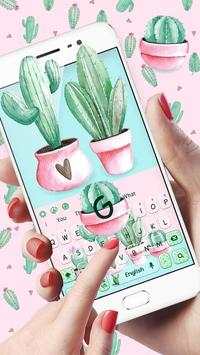 Cute Cartoon Cactus keyboard 2 تصوير الشاشة