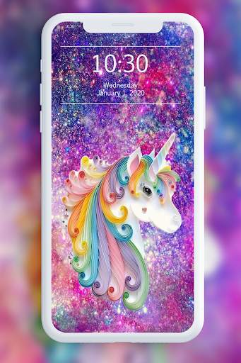 Kawai Unicorn Wallpaper screenshot 2