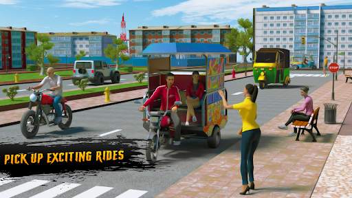Tuk Tuk Auto Rickshaw Game 3d screenshot 1