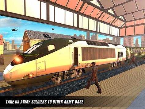 US Army Train Driving Offroad Transporter screenshot 12