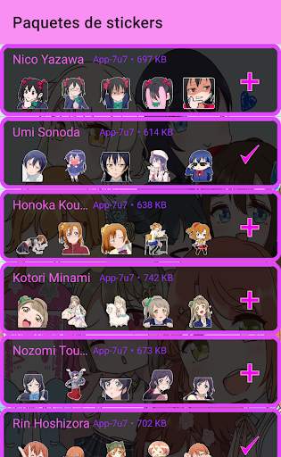 LL! Stickers Packs screenshot 3