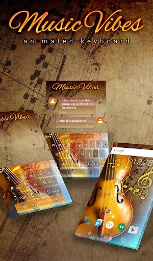 Music Vibes Animated Keyboard screenshot 1