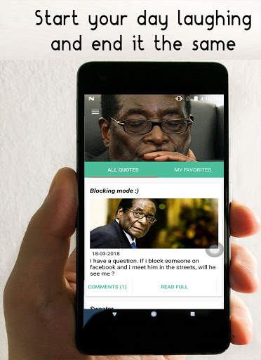 R Mugabe Funny Quotes screenshot 1