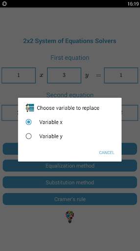 2x2 System of Equation Solvers скриншот 2