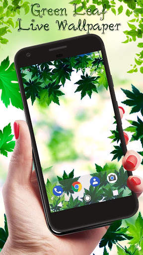 Green Leaf APUS Live Wallpaper screenshot 1