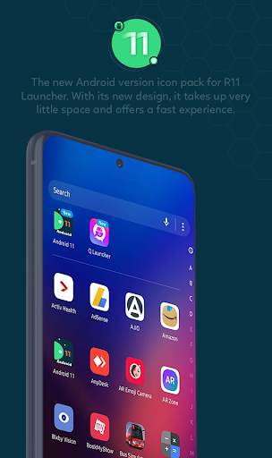 R11 launcher  -Cool R Launcher for android 11 screenshot 2