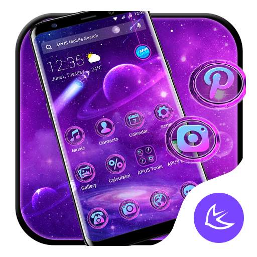 Space Galaxy APUS Launcher theme 83.0.1001